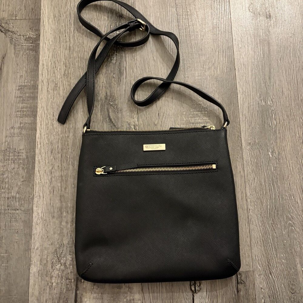 Kate Spade New York Laurel Way Rima Bag Black Crossbody Gold Hardware